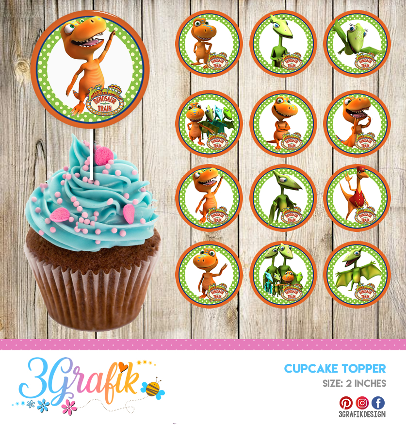 Cupcake Toppers: Dinosaur