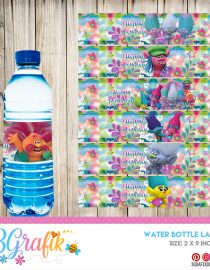 Trolls 2 Water Bottle Wrap – Easy Inviting