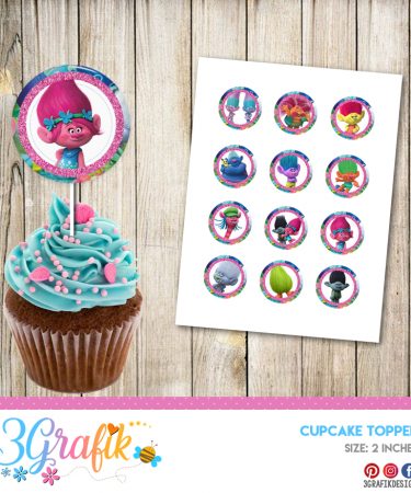 New Year - Cupcake Topper - Printable - 3Grafik