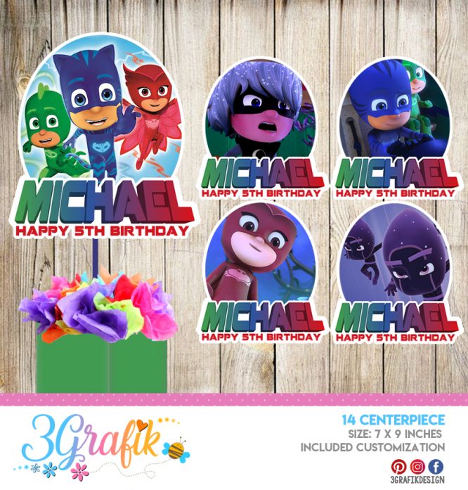 PJ Mask – Centerpiece – Printable