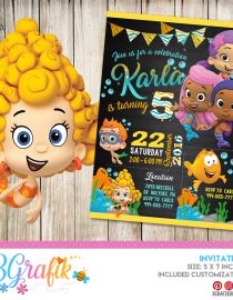 Bubble Guppies Invitation