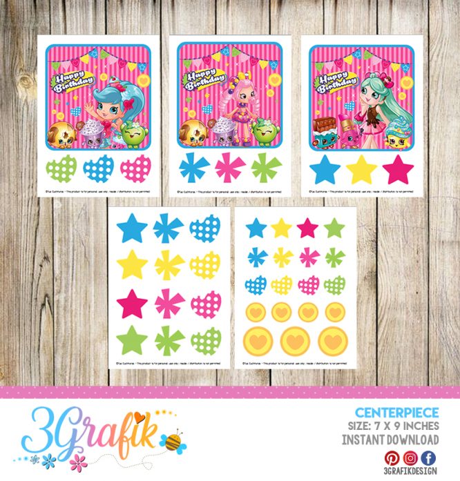 Shopkins Centerpieces Printable - Image 2