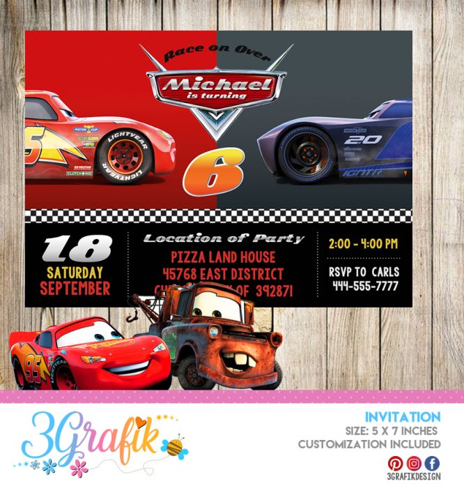 Cars Invitation