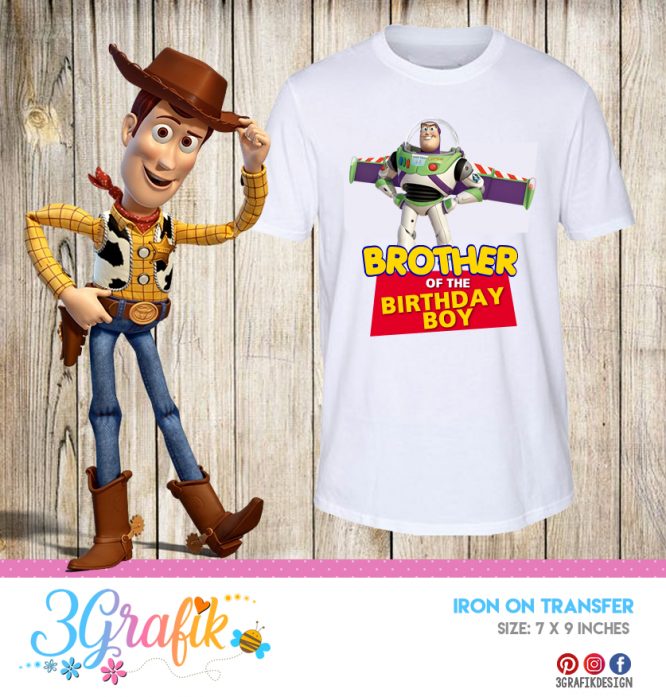 Toy Story Brother – Iron on Transfer – Printable