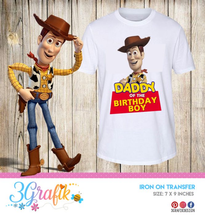 Toy Story Daddy – Iron on Transfer – Printable