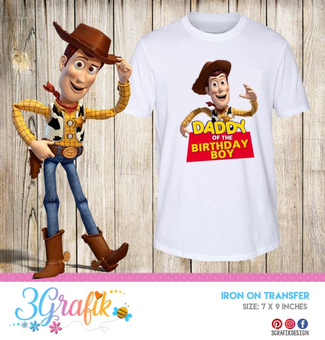 Toy Story Daddy – Iron on Transfer – Printable - 3Grafik