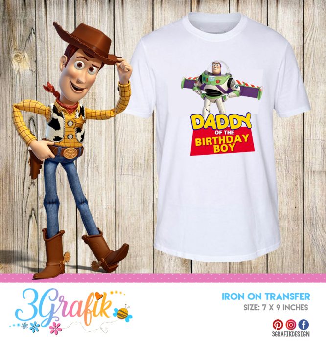 Toy Story Daddy – Iron on Transfer – Printable