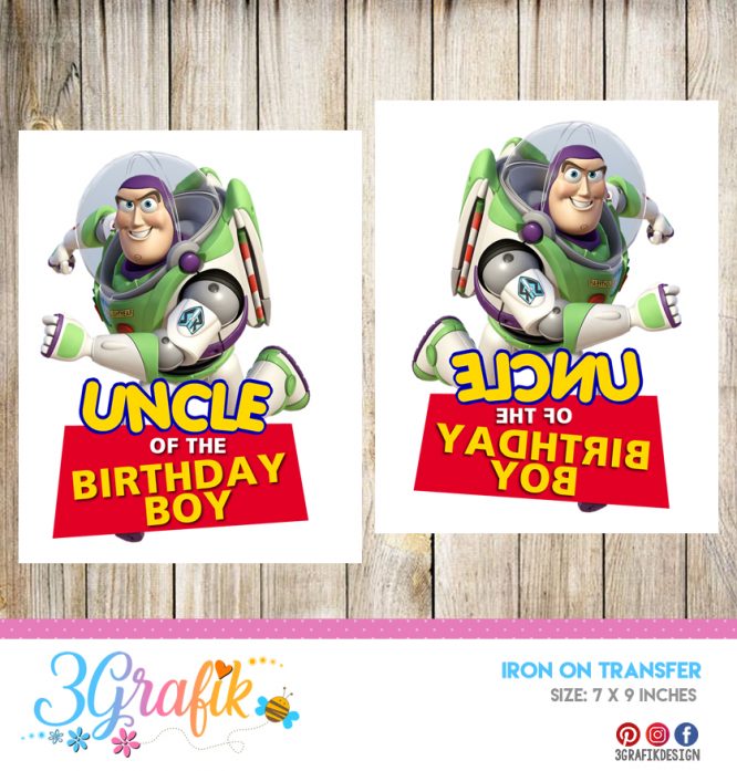 Toy Story Uncle – Iron on Transfer – Printable - Image 2