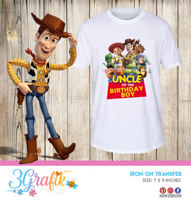 Toy Story Uncle – Iron on Transfer – Printable