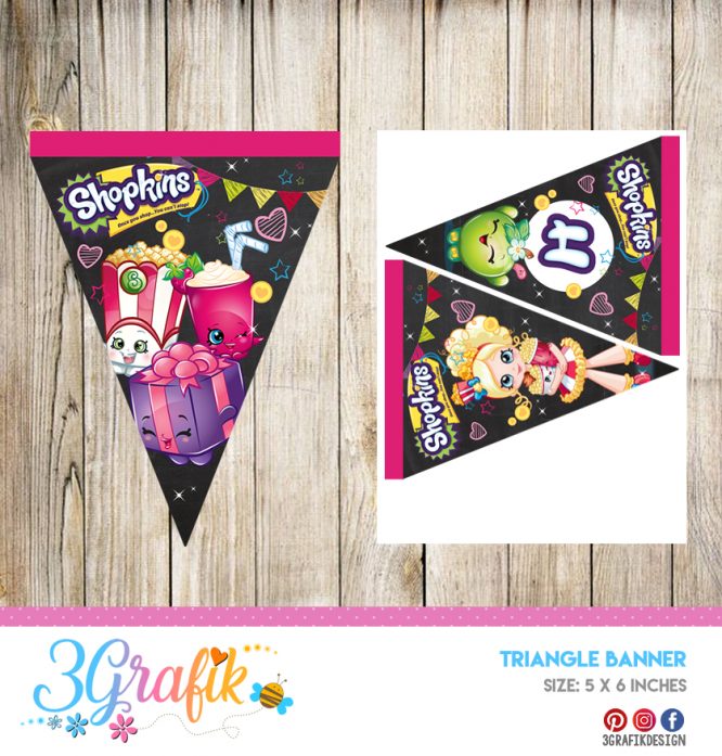 Shopkins – Banners and Garlands – Printable - Image 2