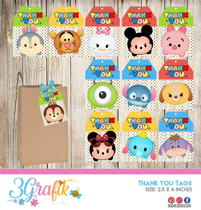 Super Mario Bros – Thank You Tags – Printable