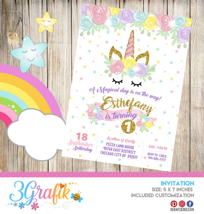 Unicorn Invitation