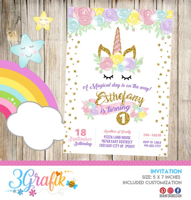 Unicorn Invitation