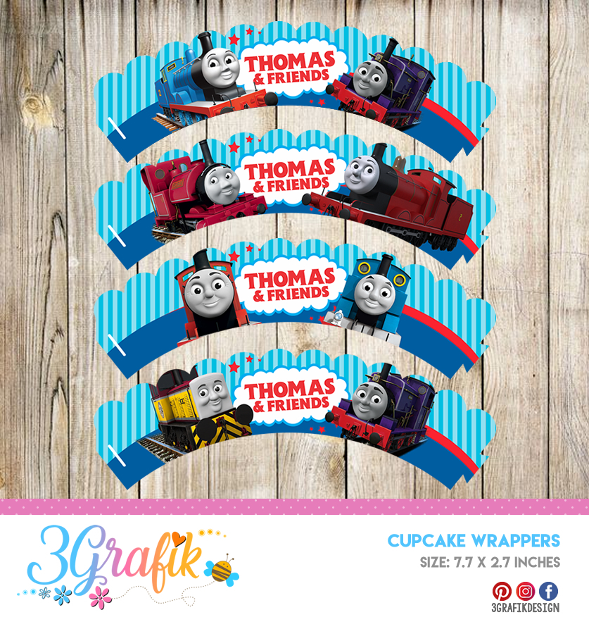 free printable thomas the train cupcake toppers