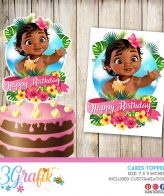 Moana Cake Topper Pennant Printable 3grafik