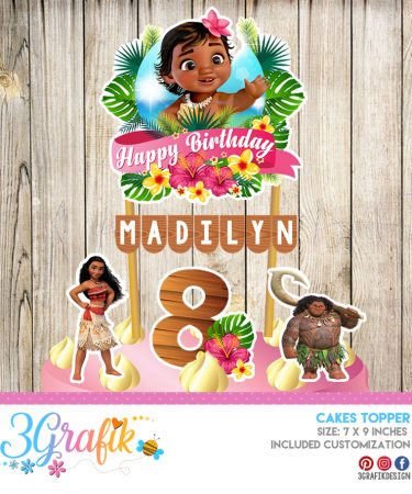 Moana Cakes Toppers Archives 3grafik Printable Products For Yours Party S Invitations Centerpieces Cupcakes More 3grafik