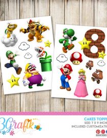 Super Mario Bros – Thank You Tags – Printable