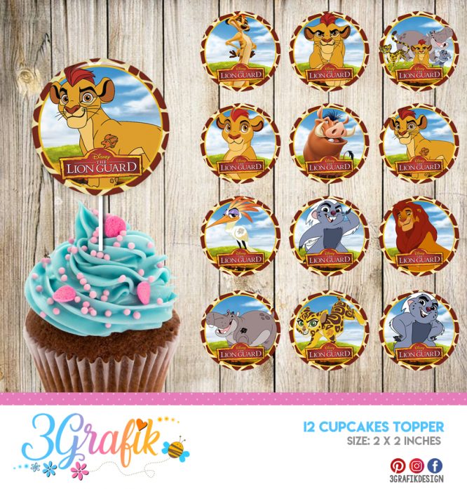 The Lion Guard – Cupcakes Topper – Printable