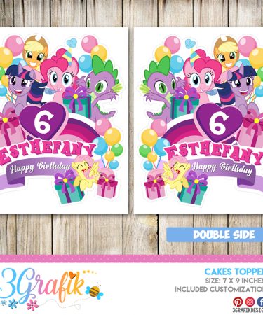 My Little Pony Cake Topper Printable Archives - 3Grafik | Printable