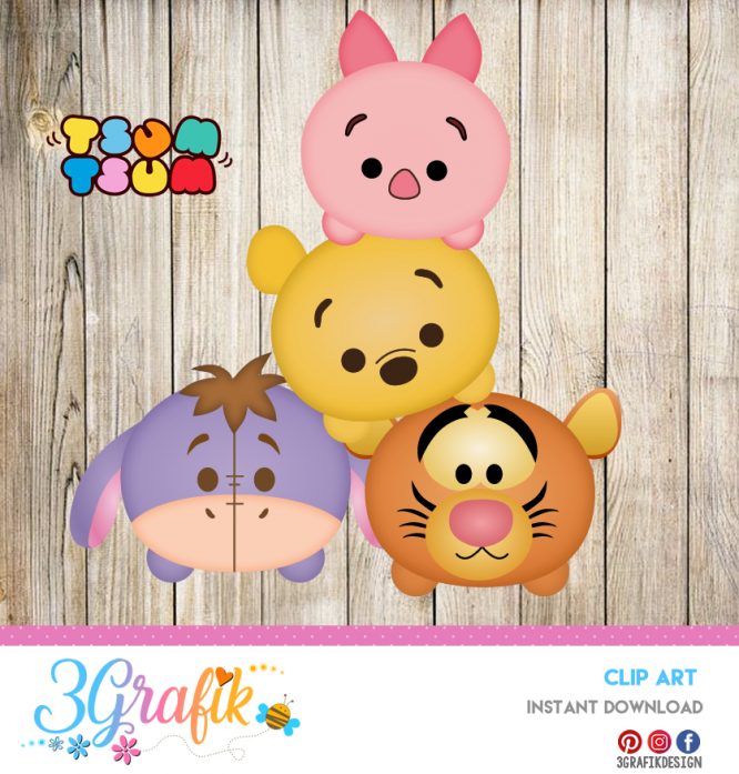 Tsum Tsum – Clip Arts – Printable - Image 2