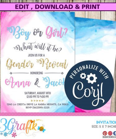 Gender Reveal Decoration Archives 3grafik Printable Products