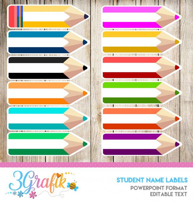 Student Name Labels Printable 3Grafik