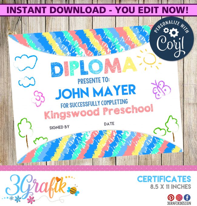 preschool diploma printable 3grafik