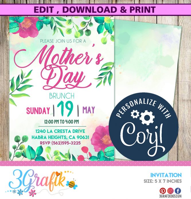 Mother's Day Online Invitations