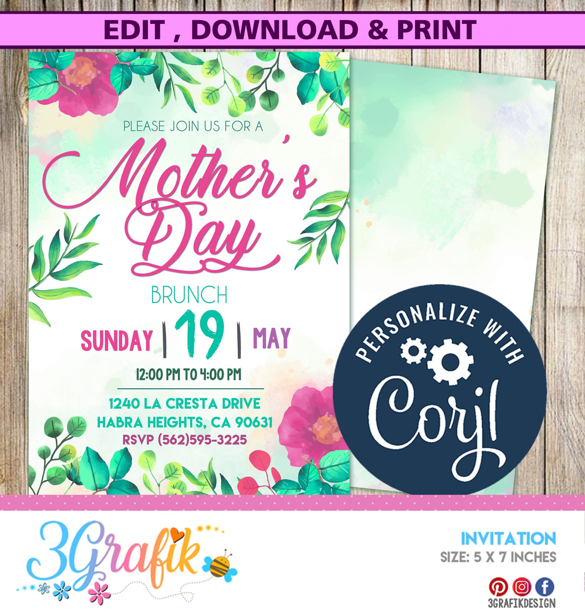 Mother's Day Invitation Package