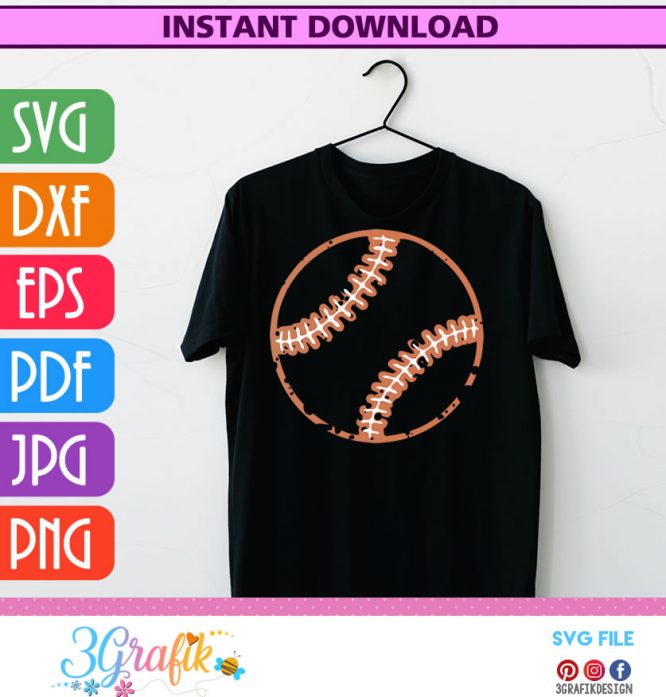 Sports ideas - Baseball ball- Ball SVG - Image 2