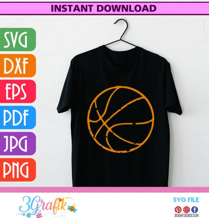 Sports ideas - Basketball - Ball SVG - Image 2