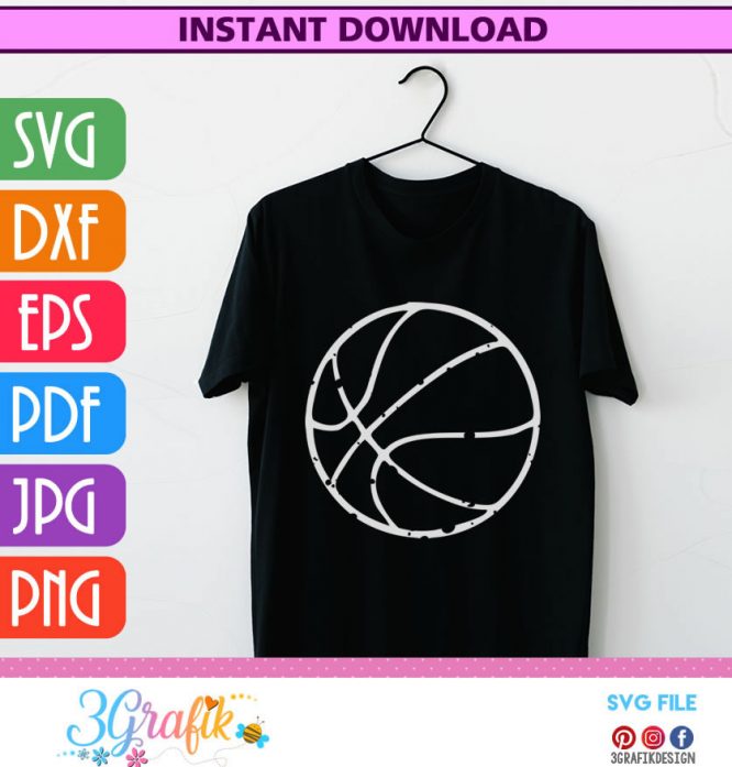 Sports ideas - Basketball - Ball SVG - Image 3