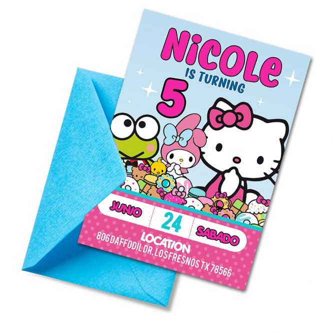 Hello Kitty Birthday Invitation