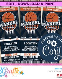 Basketball Ticket Invitation