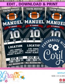 Football Ticket Invitation