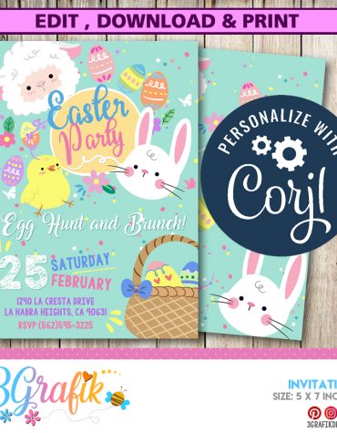 Easter Invitation Printable