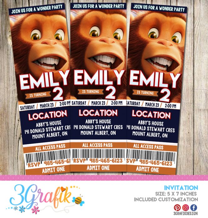 Wonder Park - Invitation - Printable