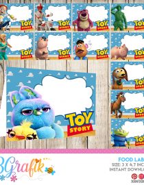 Toy Story – Food Tent Cards– Printable - 3Grafik