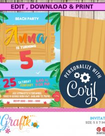 Beach Party Invitation