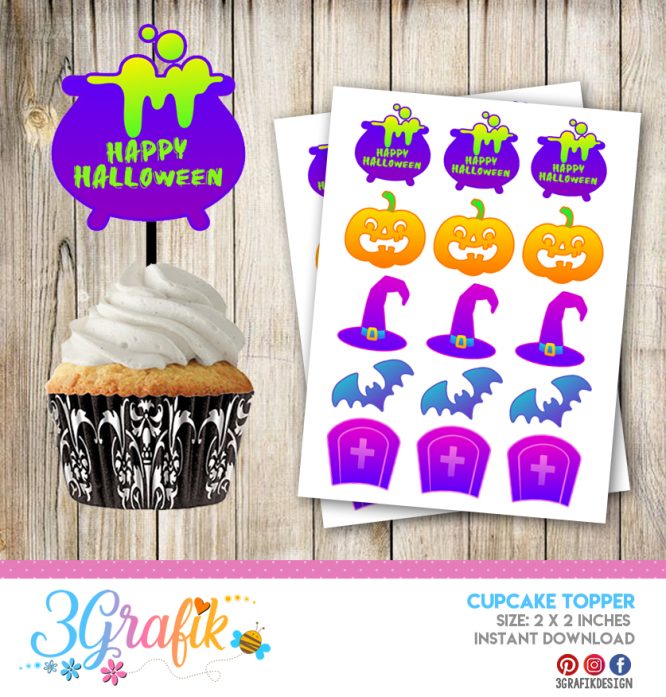 Halloween Cupcake Topper - Image 2