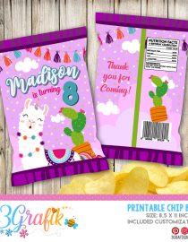 Chip Bag-Llama-Printable-Birthday-Party