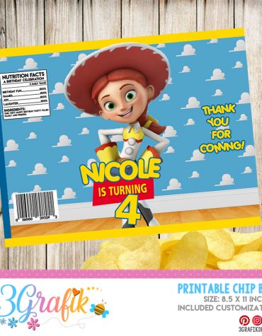Digital Toy Story 4 Chip Bag: Edit, Download and print | party supplies