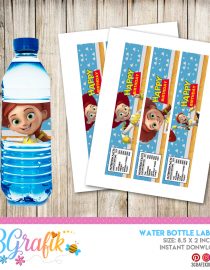 Toy Story 4 personalized water bottle labels –