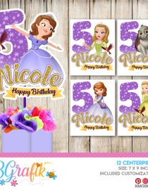 Sofia the First Centerpieces