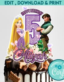 Rapunzel Cake Topper