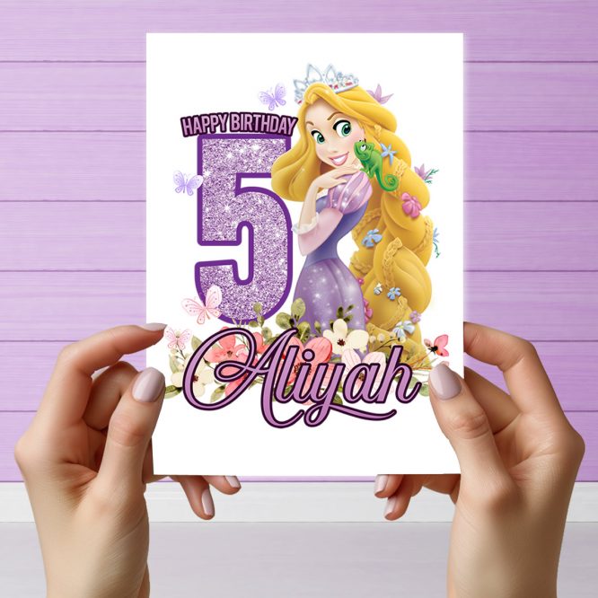 Rapunzel Cake Topper digital