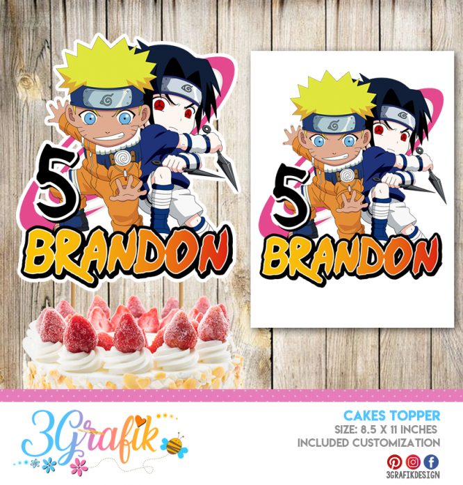 Naruto Cake Topper printable