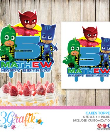 Download Pj Masks Birthday Decorations Archives 3grafik Printable Products For Yours Party S Invitations Centerpieces Cupcakes More 3grafik