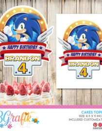 Sonic Cake Topper