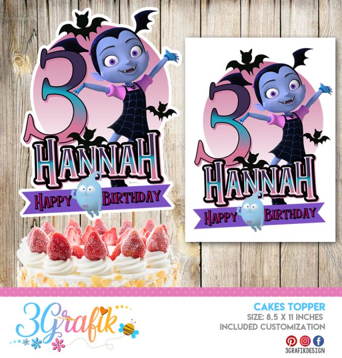 Vampirina Cake Topper